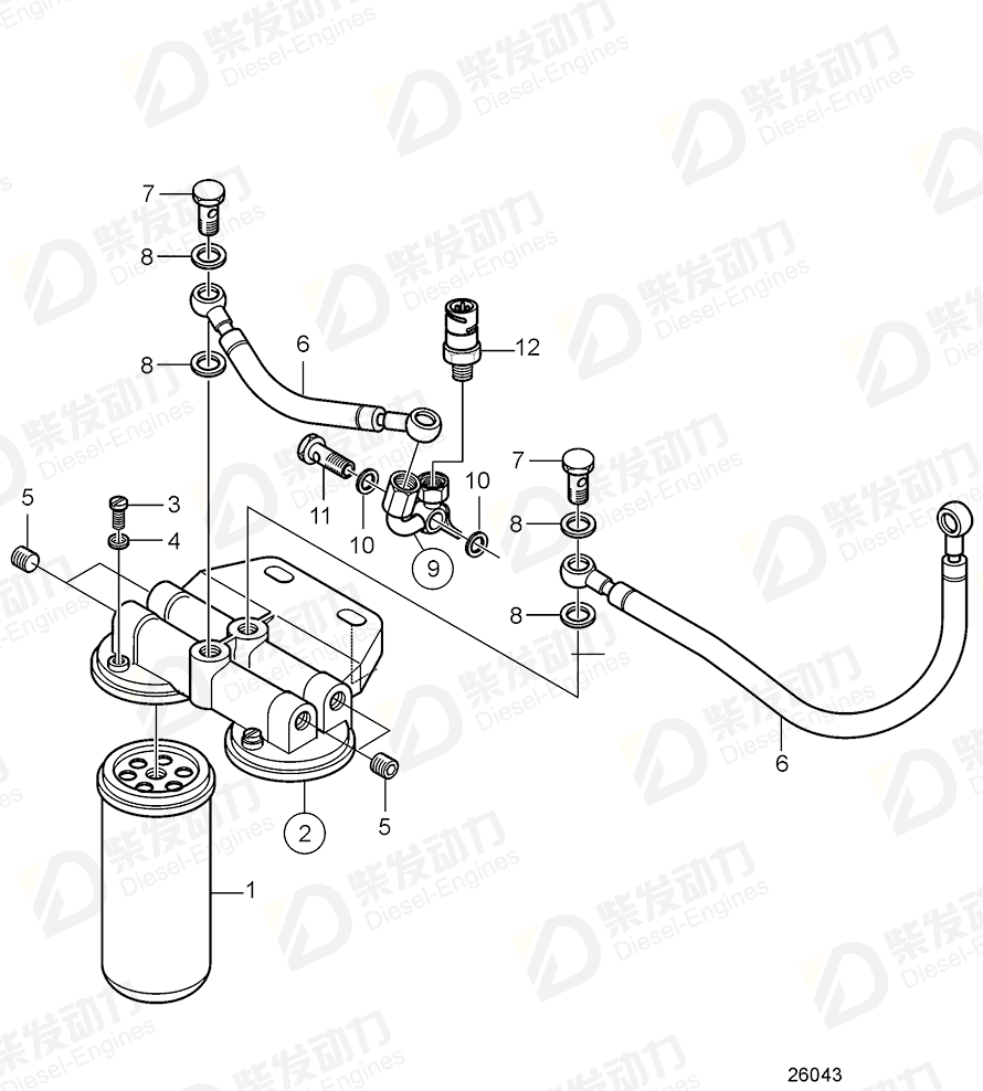 VOLVO Plug 20883416 Drawing